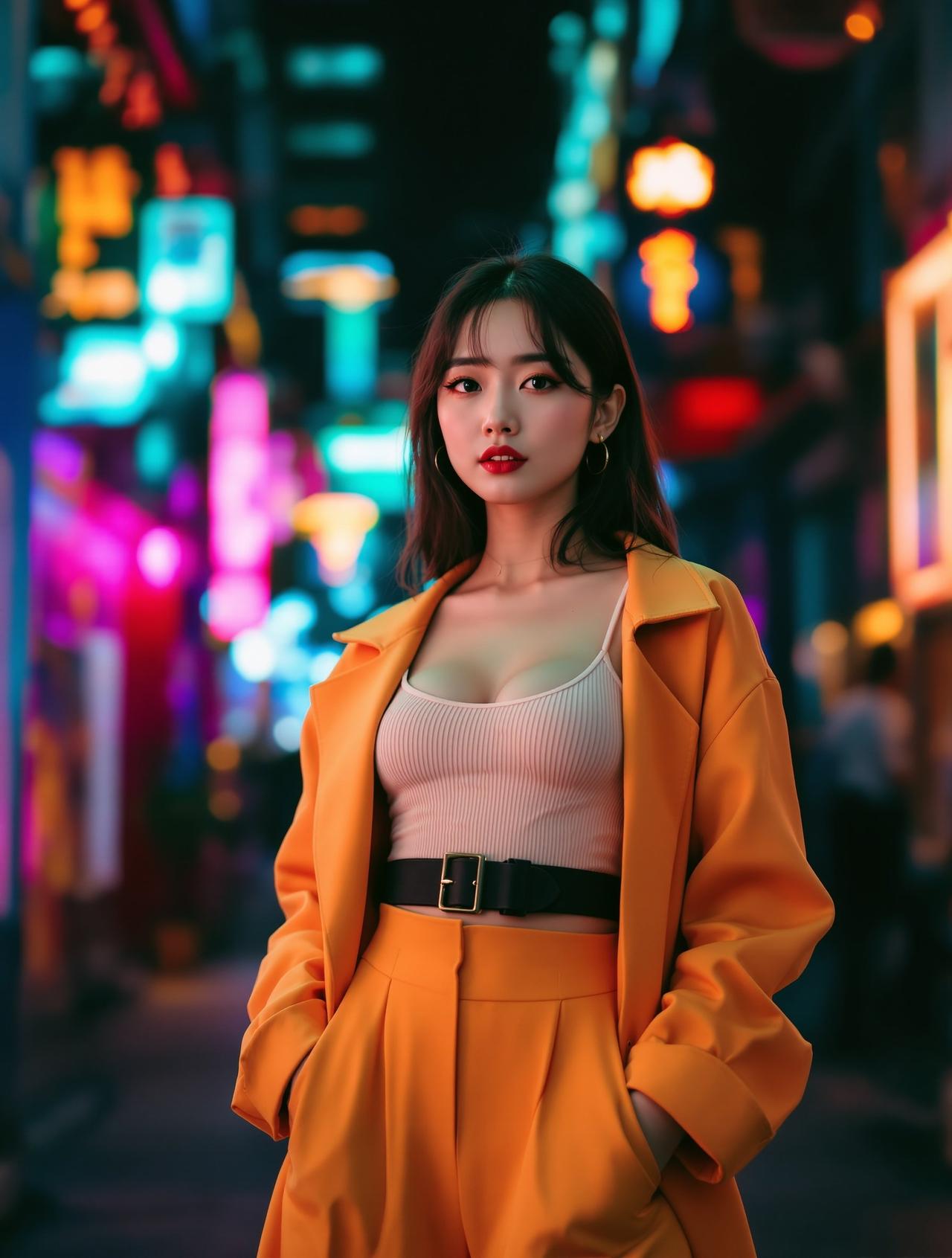 福利电影 - 都市霓虹下的剪影 - ins风写真作品
